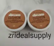 MAYBELLINE DREAM CUSHION FRESH FACE LIQUID ON GO 55 CARAMEL NEW UNSEALED 2PACK