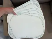 6-Vintage Corning Reversible Corelle Coordinates Placemats Set Roses”Rosemarie”