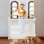 Ycozy Retractable Baby Gate, Safety Stairs Gate or Pet Gate, 33” Tall, Extends t
