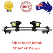 220V Automatic Media Paper Take Up Reel 2 Motors for Roland/Epson/Mimaki Printer