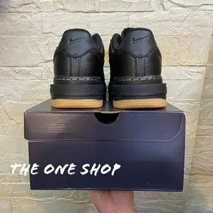 TheOneShop NIKE AIR FORCE 1 LUXE 黑色 全黑 膠底 防水 皮革 DB4109-001