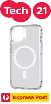 iPhone 14 PRO (6.1") Tech 21 EVO CLEAR Magsafe ShockProof Slim Hard Case