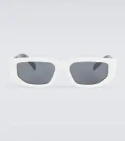 [Prada] Prada PR 09ZS rectangular sunglasses One Size white