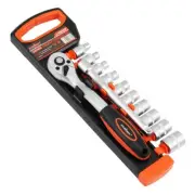 3/8" Ratchet Socket Wrench Set Drive Socket Extension Bar Crv Workshop Metric