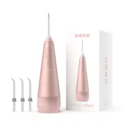 Ordo Hydro Sonic Water Flosser & 3x Floss Tips Dental Selection Bundle - Rose Gold
