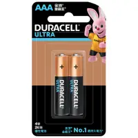 在飛比找PChome24h購物優惠-Duracell金頂超能量鹼性電池 4號 AAA 2入裝