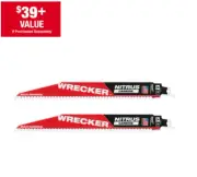 9 in. 6 TPI WRECKER Nitrus Carbide Teeth Multi-Material Reciprocating Saw Blade