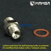 Turbo Oil Feed Adapter Fitting 4AN to M10x1.5 Fits Subaru IHI VF22 VF34 VF42