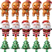60PCS Christmas Balloons Aluminum Foil Small Balloon Toy Xmas Tree1216
