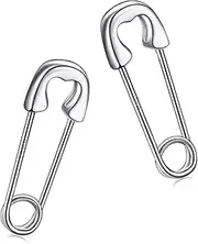 [CHIC & ARTSY] 925 Sterling Silver Safety Pin Earrings Punk Style Paperclip Earrings Unisex - Solidarity Peace