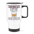 Happy Mother's Day Whisky Connoisseur Travel Mug Cup With Handle Mum Drunk Funny