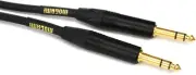 GOLD TRS-TRS-15 Balanced 1/4-inch TRS Male to 1/4-inch TRS Male Patch Cable -...