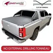 Mitsubishi Triton Tonneau Cover - MV with Sports Bars - Clip On Cover