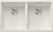 Blanco Subline Double Bowl Undermount Sink White SUB350350UWK5 (526850)