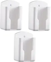 PLAFOPE 3pcs Remote Holder Wall Mount Controller Holder Storage Organizer Phone Storage Box Easy to Install