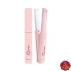 VODANA Cordless Mini Flat Iron Hair Styler with USB Charging Free Voltage Pink