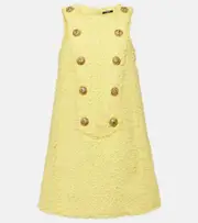 [Balmain] Balmain Tweed minidress UK 18 yellow