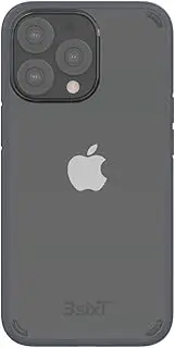 3sixT BioFlex Phone Case for iPhone 13 Pro Max, Clear/Grey