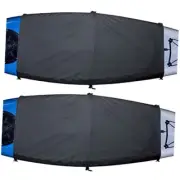Universal Kayak Cockpit Drape 2 Pack - Cockpit Cover 60 x 29 inch Black