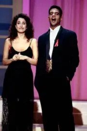 Melina Kanakaredes Kristoff St John in Fifty Years of Soaps Old Photo 2
