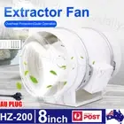 Silent Extractor Fan 8" Inch Duct Hydroponic Inline Exhaust Vent Industrial New