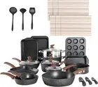 30 Piece Nonstick Pots and Pans Set, Induction Cookware and Bakeware Set, Nonsti