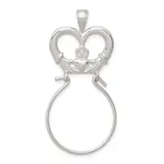 Sterling Silver Claddagh Charm Holder