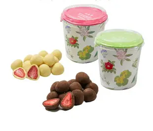 【現貨+預購】空運直送 六花亭 北海道特選 草莓巧克力 雙色巧克力 巧克力球 杯裝 附提袋
