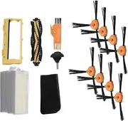 Voniecop 18Pcs Side Brush Main Brush Frame Cover Caster Wheel Filter for DEEBOT 600 601 605 710 N79 N79S Vacuum Cleaner Spare Parts