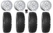 KMC Technic 15" Wheels Gloss Machined 32" RC500 Tires Commander Maverick