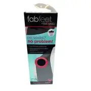 Fab Feet By Foot Petals Insoles Washable Terry Trim To Fit 1 Pair Antimicrobial