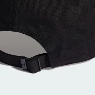 【adidas 愛迪達】帽子 棒球帽 運動帽 遮陽帽 BBALL CAP COT 黑 II3513