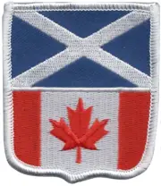 Scotland & Canada Friendship Flag Embroidered Patch