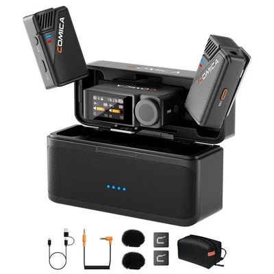 BooMax Wireless Lavalier Microphone for iPhone/Android/Camera/Camcorder/PC, D...