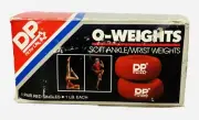 Vintage Pair Of 1 lb. Soft Ankle/Wrist Weights Red DP Exercise 1986 -NEW-
