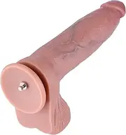 Hismith 13.5” Gigantic Dual-Density Silicone Dildo, 10.5” Insertable Length Dong with KlicLok System for Advanced User, XXL Size, Predi, Titan's Girth Series