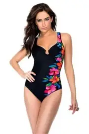 MIRACLESUIT ESCAPE ALOHA MIRACLE CONTROL SWIM SUIT BATHING SWIMMING COSTUME