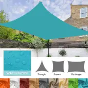 Waterproof Sun Shade Sail UV Top Canopy Cover Patio Pool Outdoor Awnings 300D US
