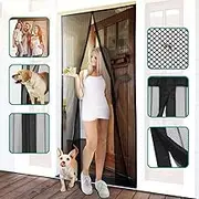 Mosquito Fly Pet Patio Instant Mesh Screen Door Magnetic Hands Free Bug Net (2PCS)