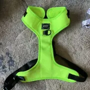 Sassy Woof Dog Harness Neon Green L Adjustable