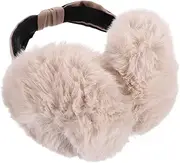 [SAFIGLE] Fuzzy Earmuffs for Women Men Winter Warm Ear Cover Plush Ear Muff Headband