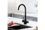 Purified Water Kitchen mixer Tap 3 Way Water Filter Swivel Spout Taps Black Kitchen sink Faucet WELS ACA