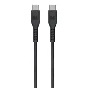 Monster TPE 2M USB-C to USB-C Android Phone Charging/Sync Power/Data Cable Black