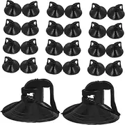 TIDTALEO 100pcs Sun Visor Suction Cup Car Shade Suction Cups Window Visor Sun Visor for Car Automotive Window Sunshades 38mm Mushroom Window Vacuum Cup Windshield Suction PVC Black