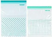 [IKEA] 2 Sets of ISTAD Bags, Freezer Safe, Reusable Food Storage Bags and Household Storage Bags