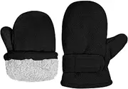 [YKYUASD] Toddler Winter Mittens Fleece Lined Gloves Unisex Easy-on Warm Gloves for Outdoor Boy Girl Kids