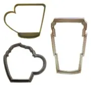 COFFEE CUP HOT COCOA CHOCOLATE TRAVEL MUG COZY DRINK COOKIE CUTTER PR1184