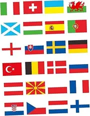 CIYODO String Flag Banners 24pcs Flags Sports Decorations for Party Festivals Decorations for Bar