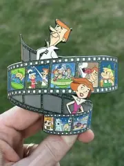 Jetsons 4”-3mm Thick Filmstrip Fantasy Hard Enamel Pin. Screen Print Strip.