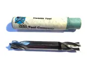 1/4" SGS SOLID CARBIDE 4 FLUTE DOUBLE END MILL NEW IN TUBE!